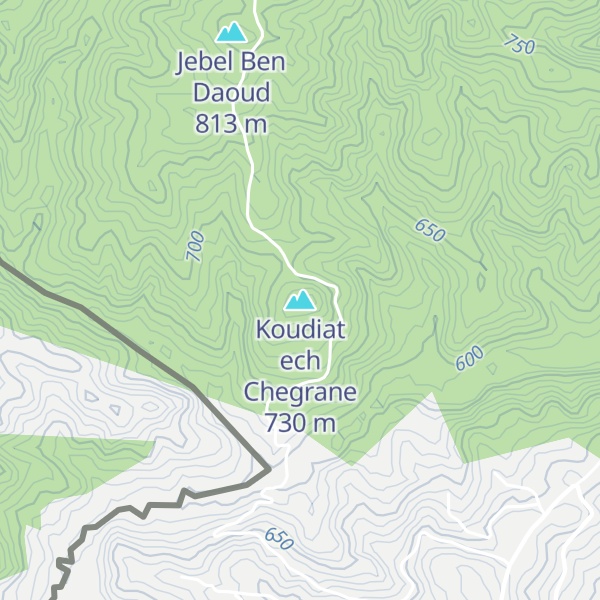 Map of Koudiat ech Chegrane