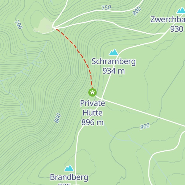 Map of Private Hütte
