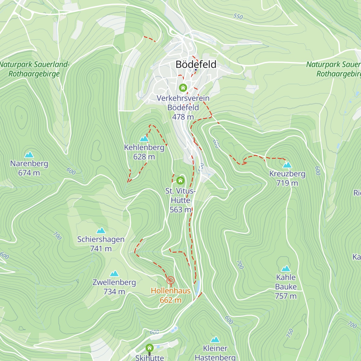 St. Vitus-Hütte map