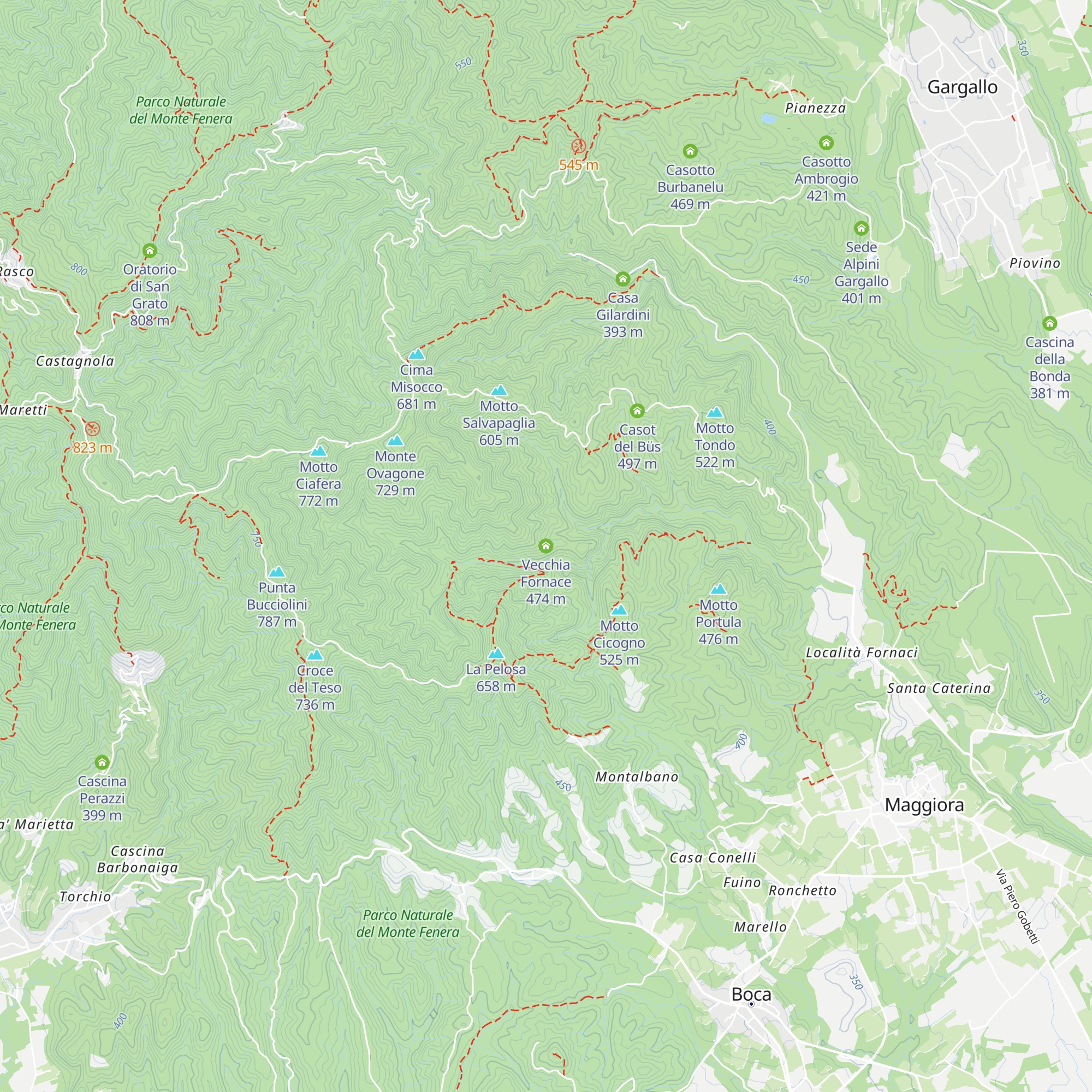 Vecchia Fornace map