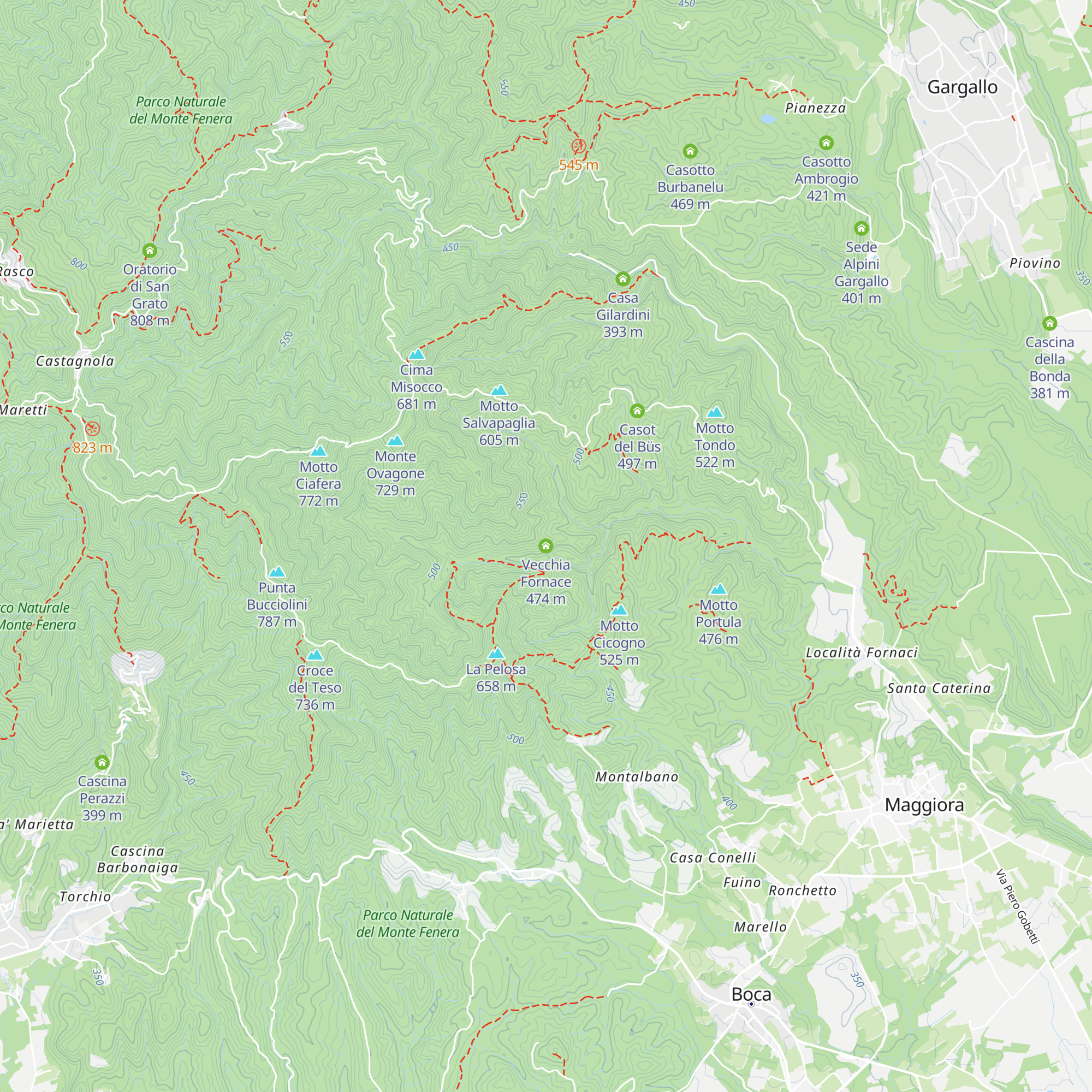 Vecchia Fornace map