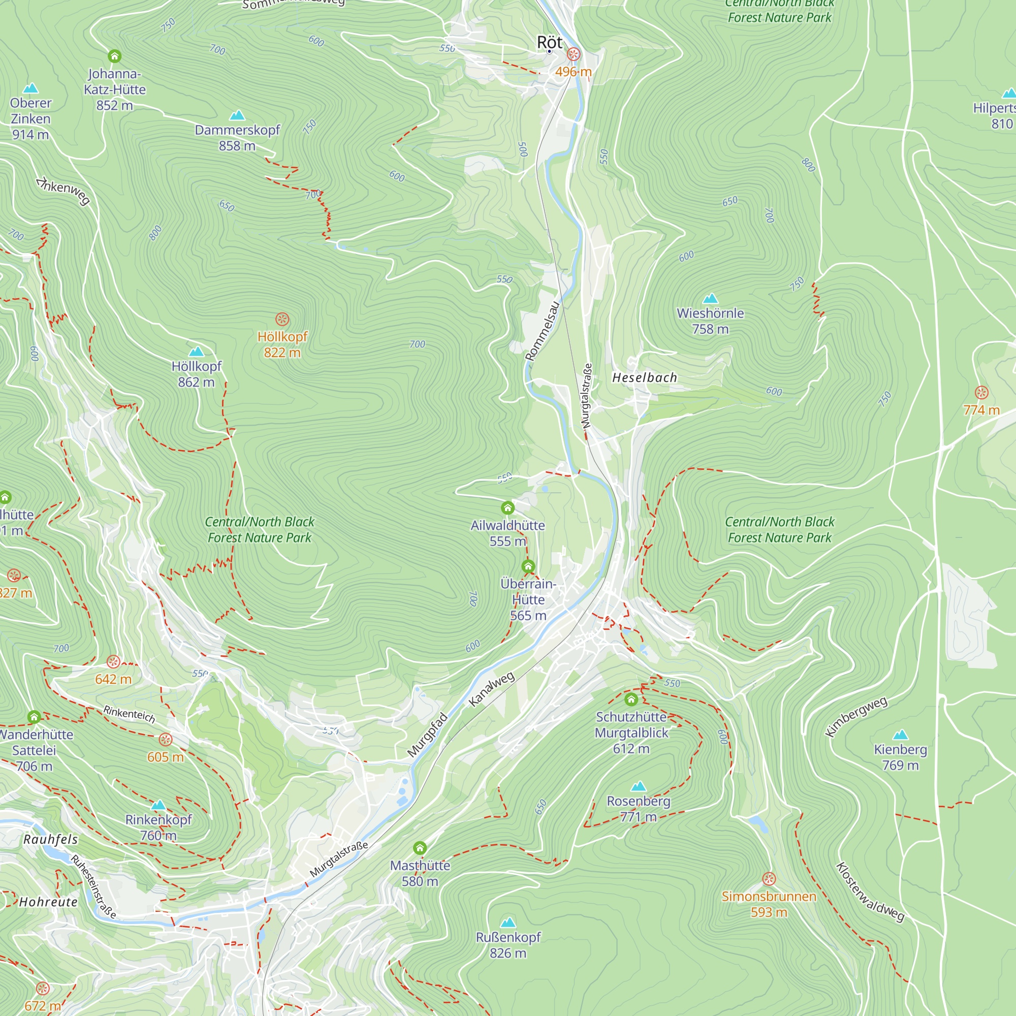 Ailwaldhütte map