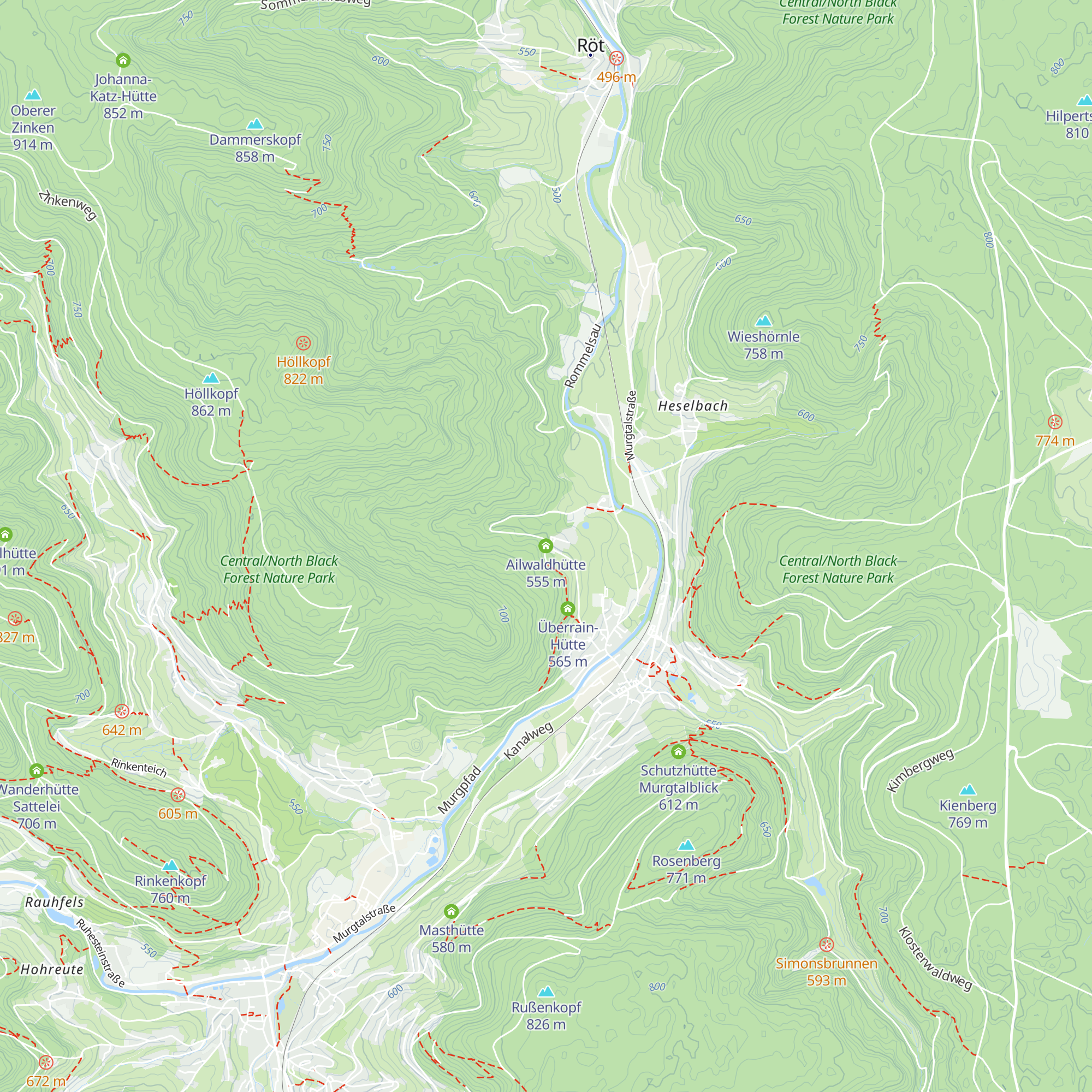 Ailwaldhütte map