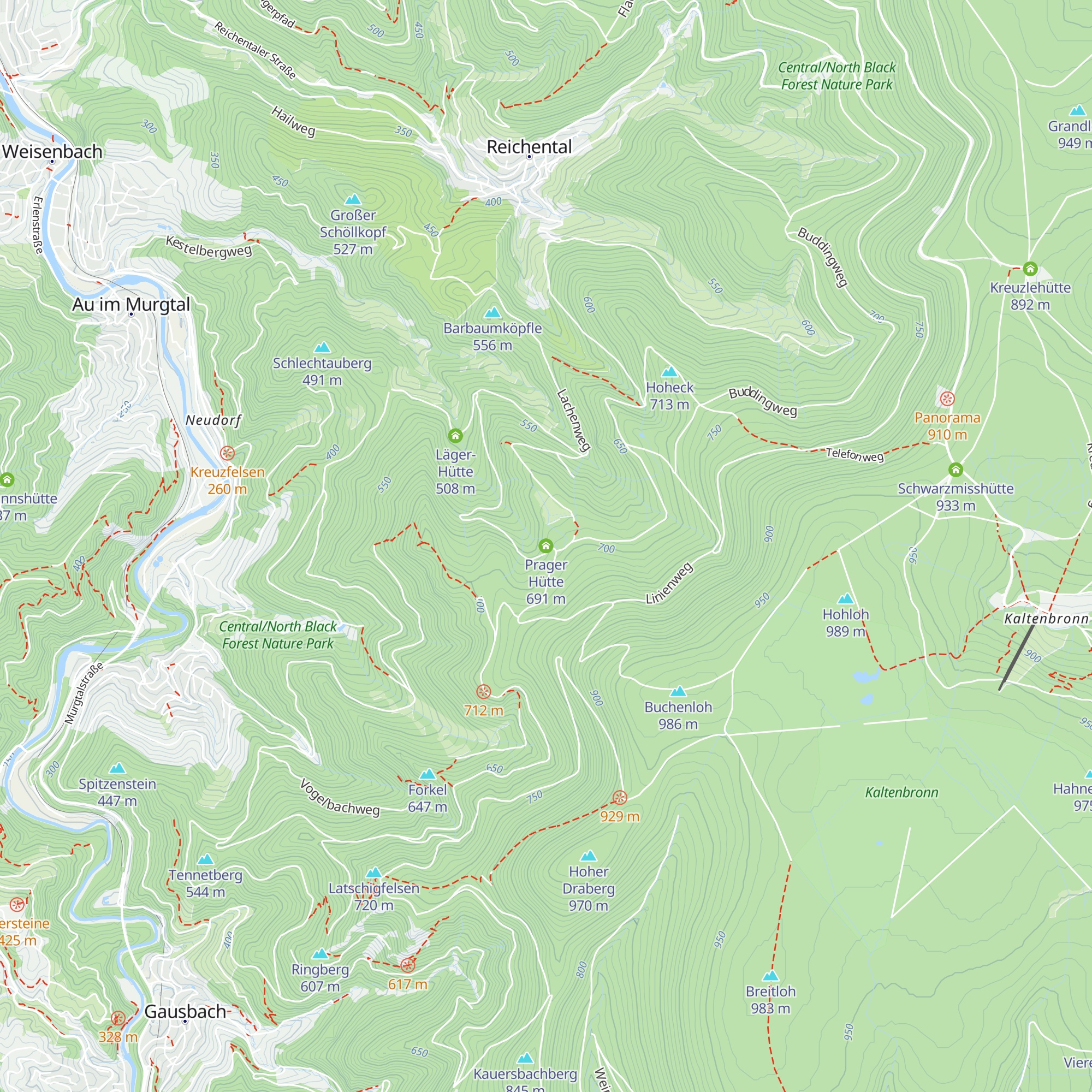 Prager Hütte map