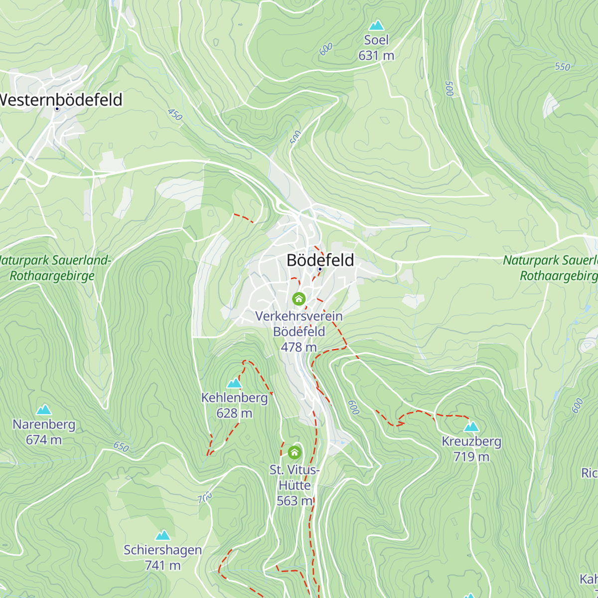 Verkehrsverein Bödefeld map