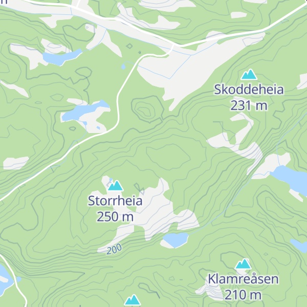 Map of Bjønnehaue