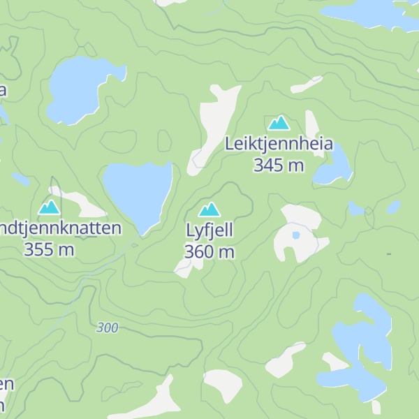 Map of Lyfjell