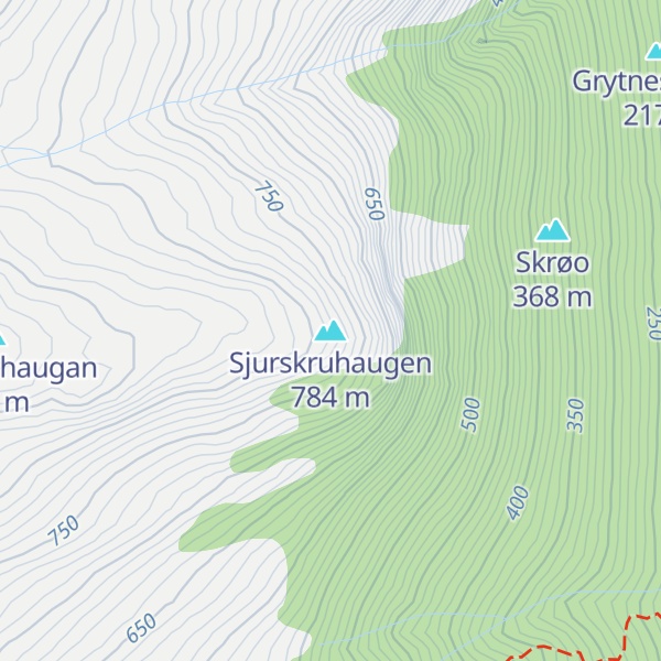 Map of Sjurskruhaugen
