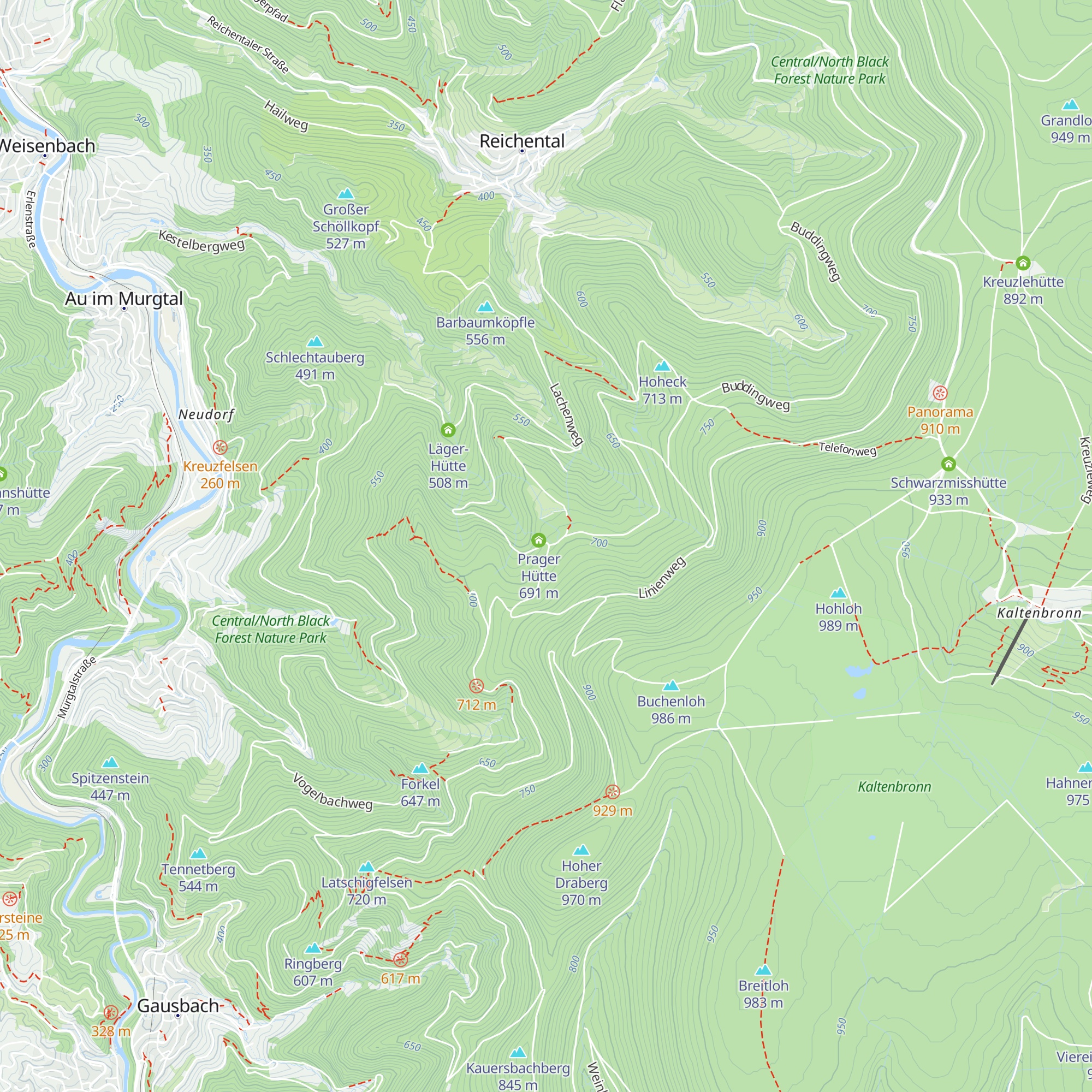 Wetzsteinbrunnenhütte map