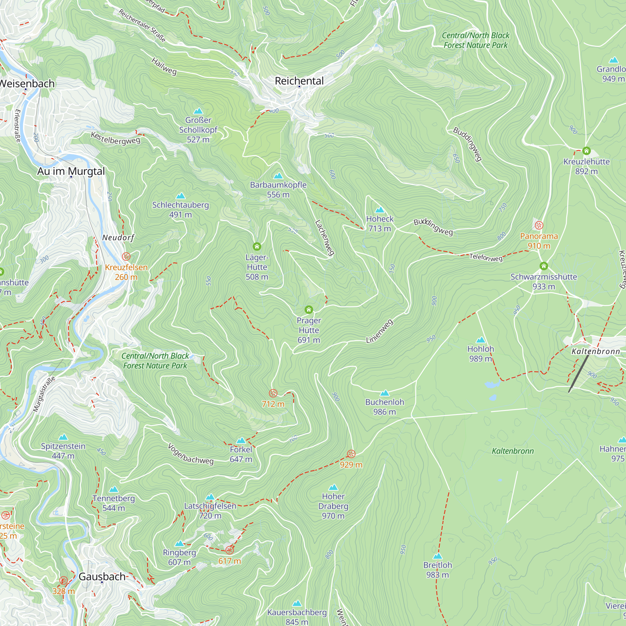 Wetzsteinbrunnenhütte map