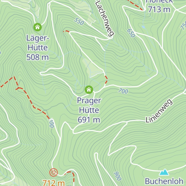 Map of Wetzsteinbrunnenhütte