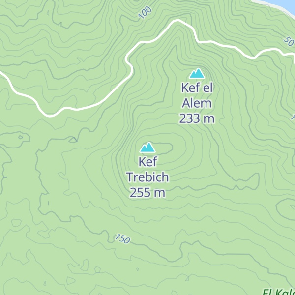 Map of Kef Trebich