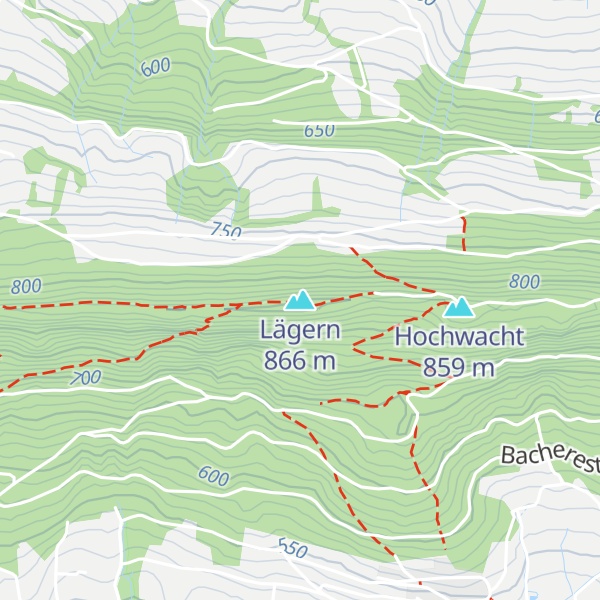 Map of Lägern
