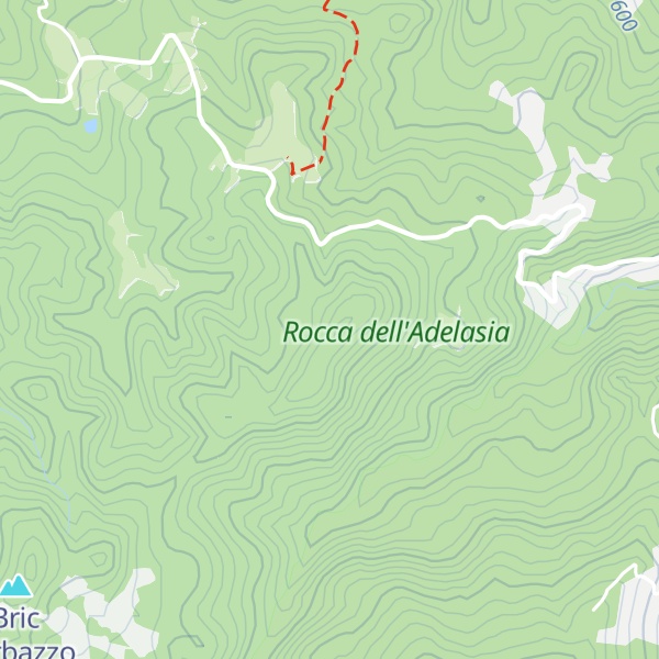 Map of Bric Pian Zotti