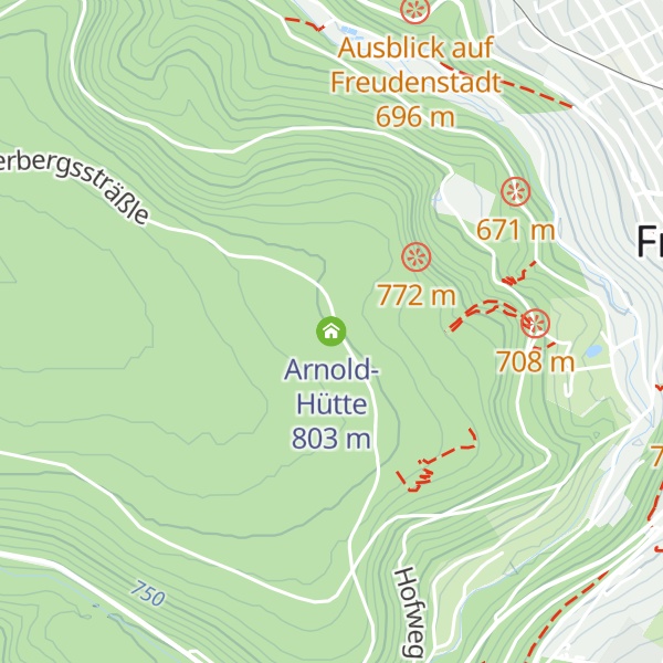 Map of Arnold-Hütte