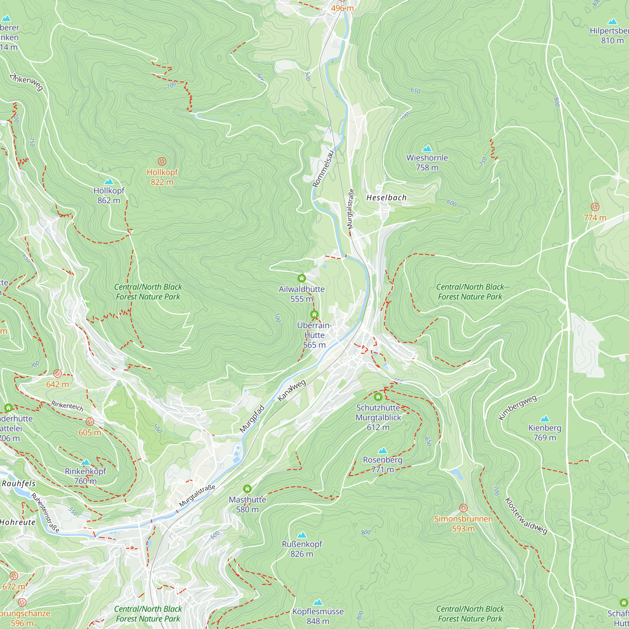 Überrain-Hütte map