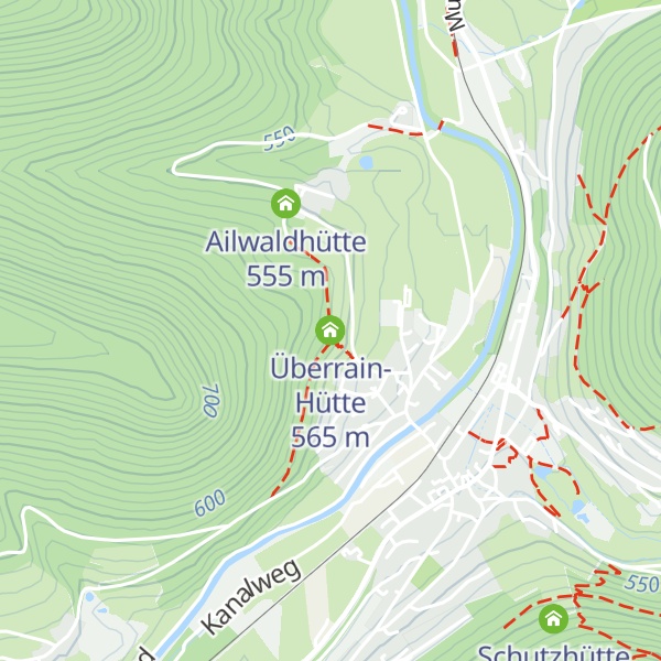 Map of Überrain-Hütte