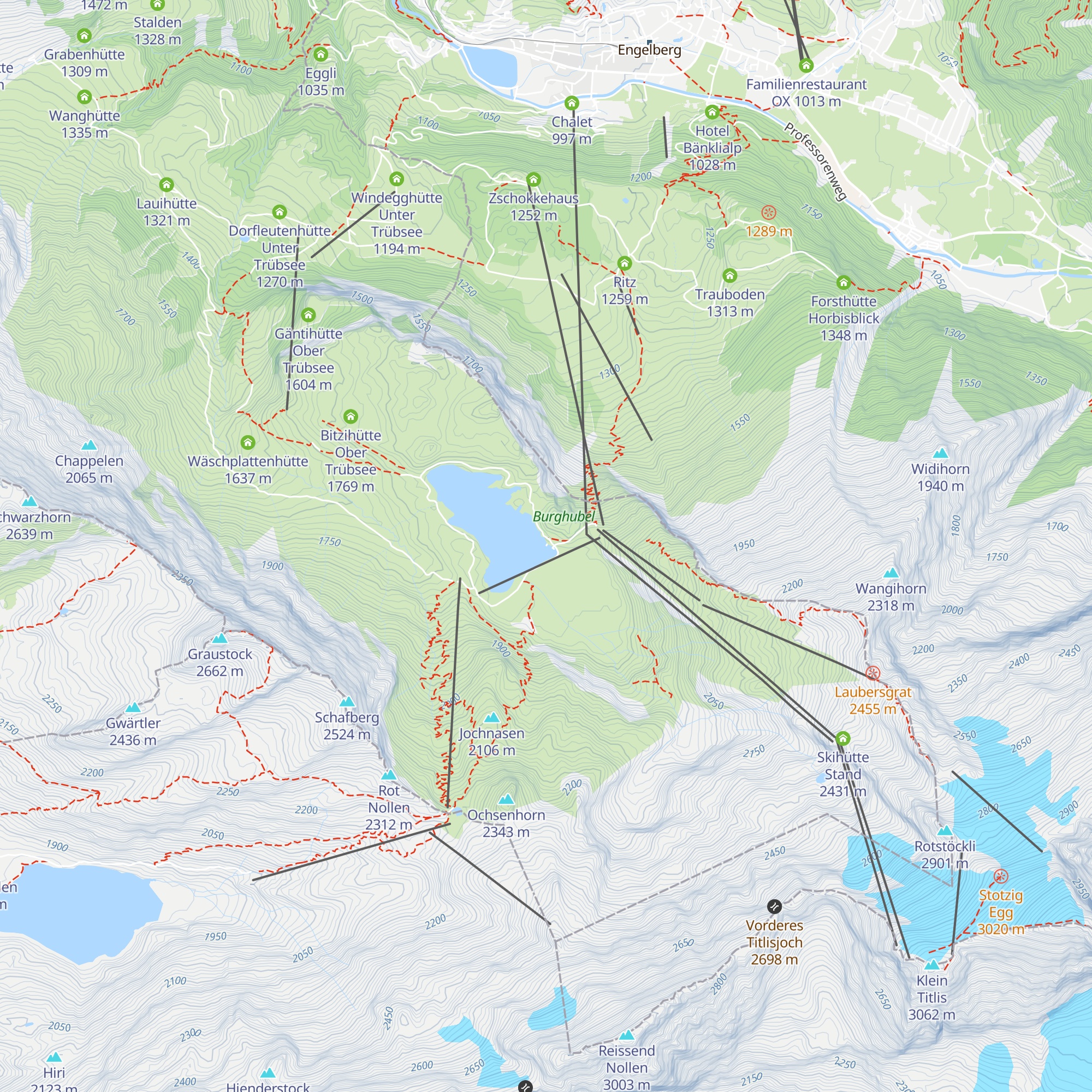 Bootshaus Trübsee map