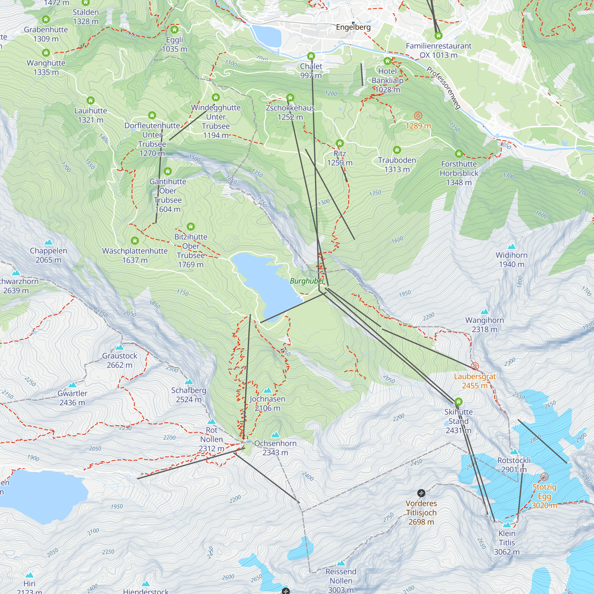 Bootshaus Trübsee map