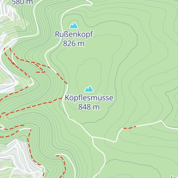 Map of Köpflesmüsse