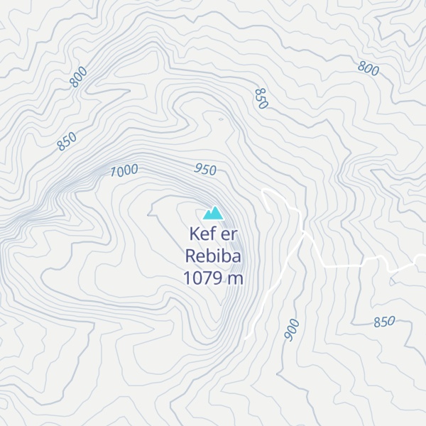 Map of Kef er Rebiba
