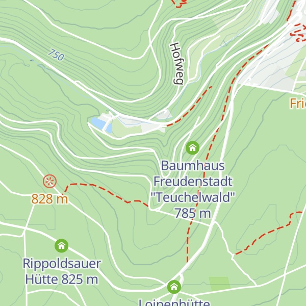 Map of Schöneck-Hütte