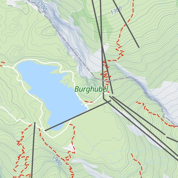 Map of Burghubel