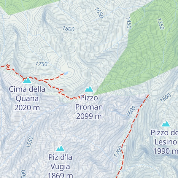 Map of Pizzo Proman
