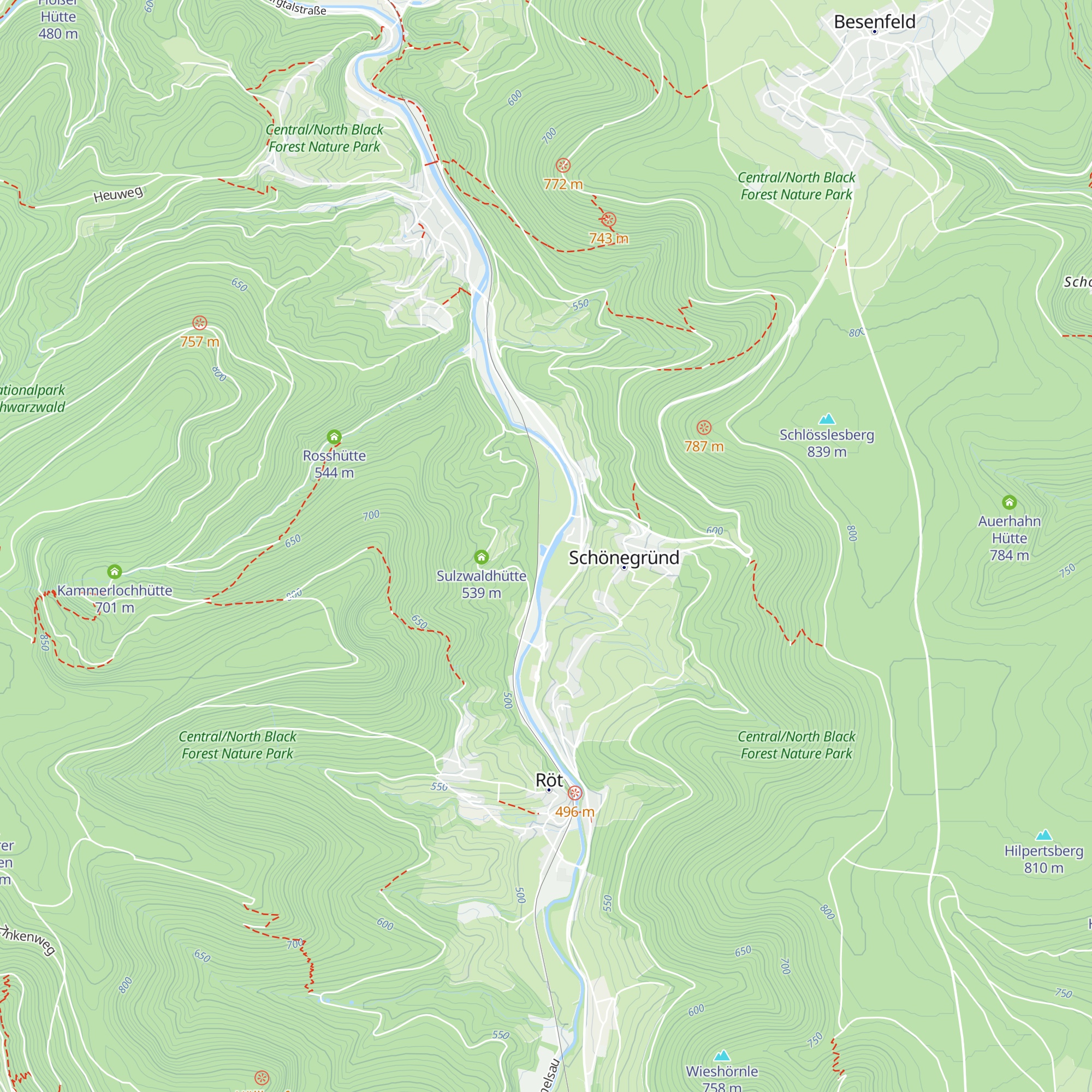 Fischerhütte Sulzwiesen-See map