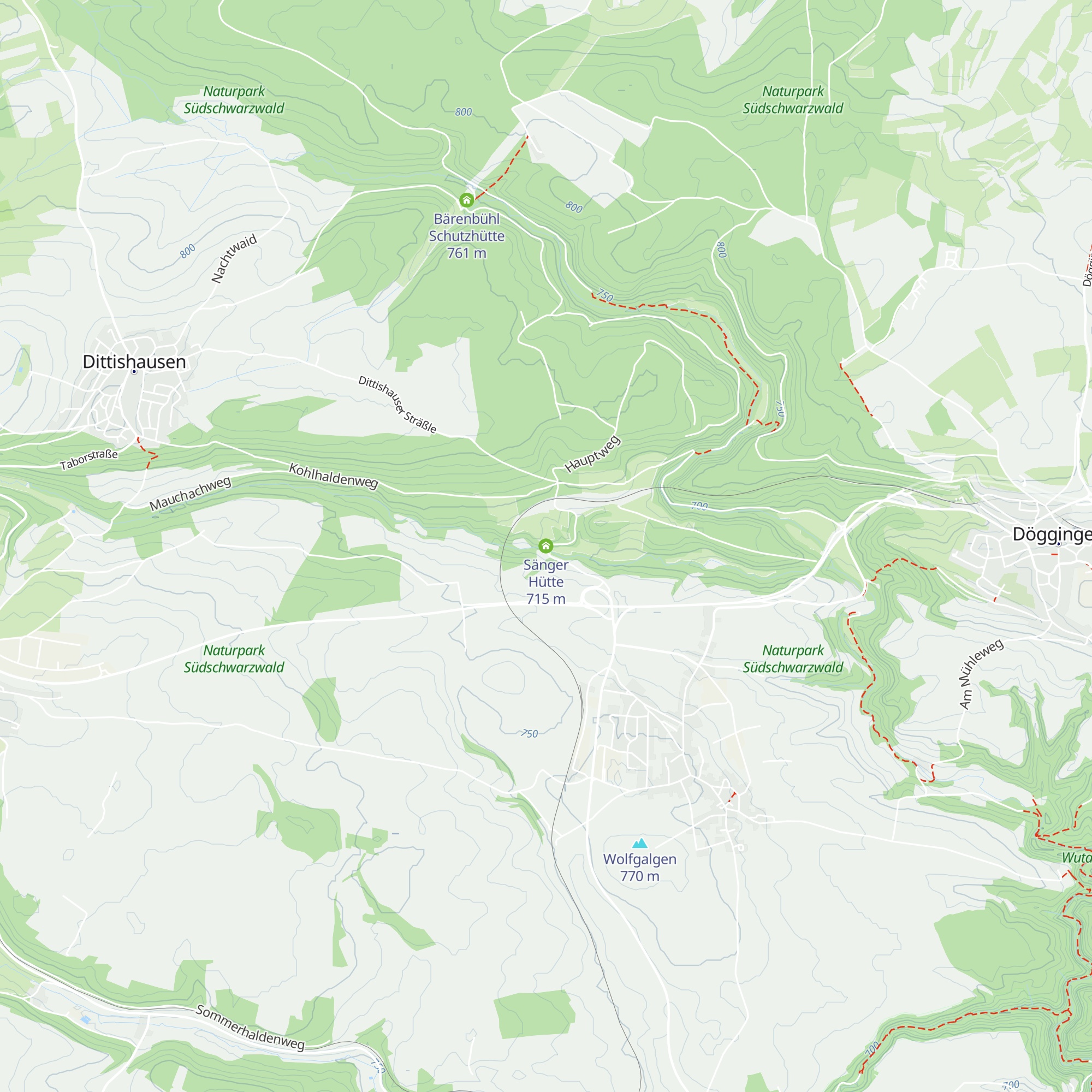 Sänger Hütte map