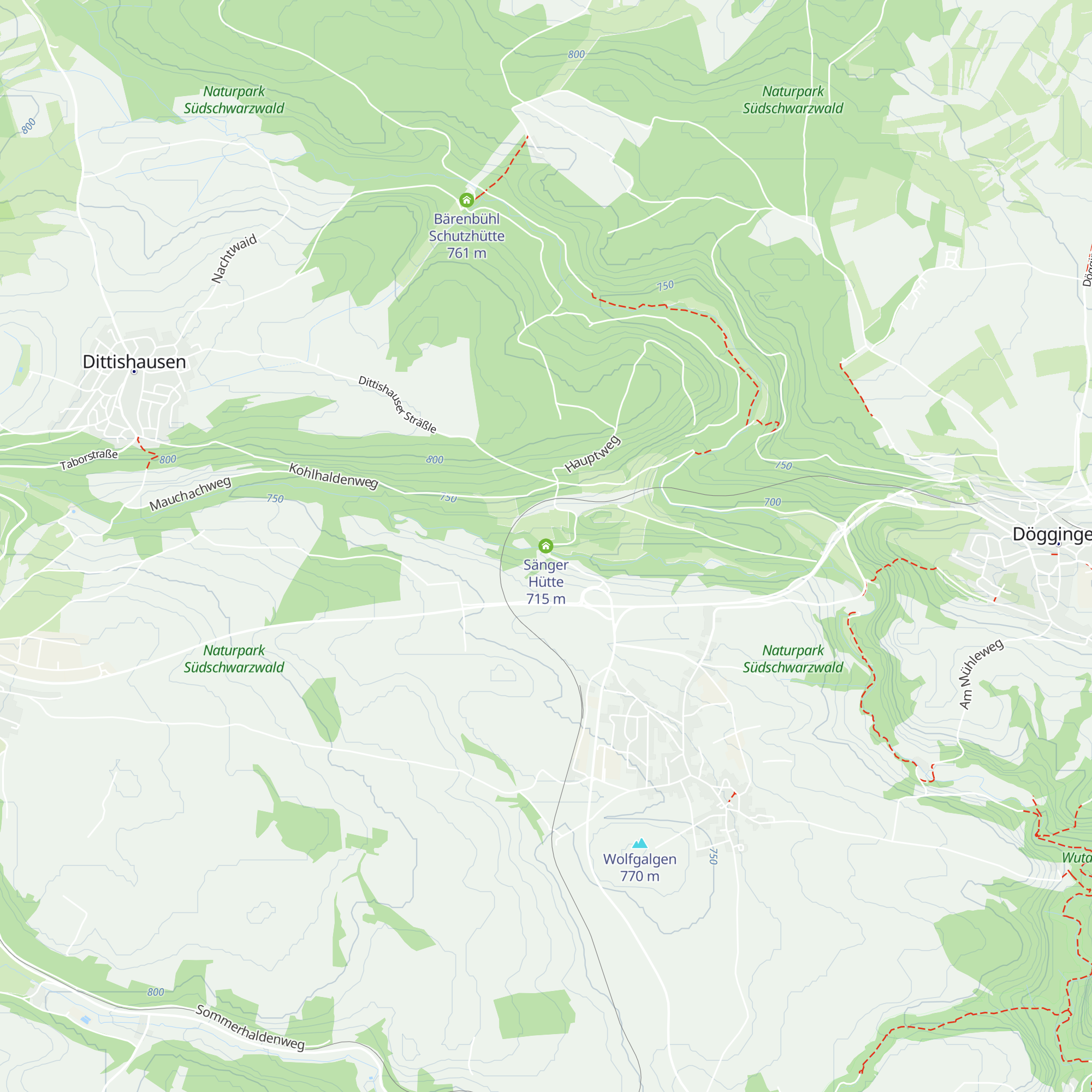 Sänger Hütte map