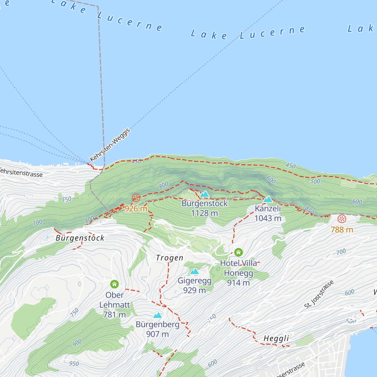 Bergrestaurant Hammetschwand map