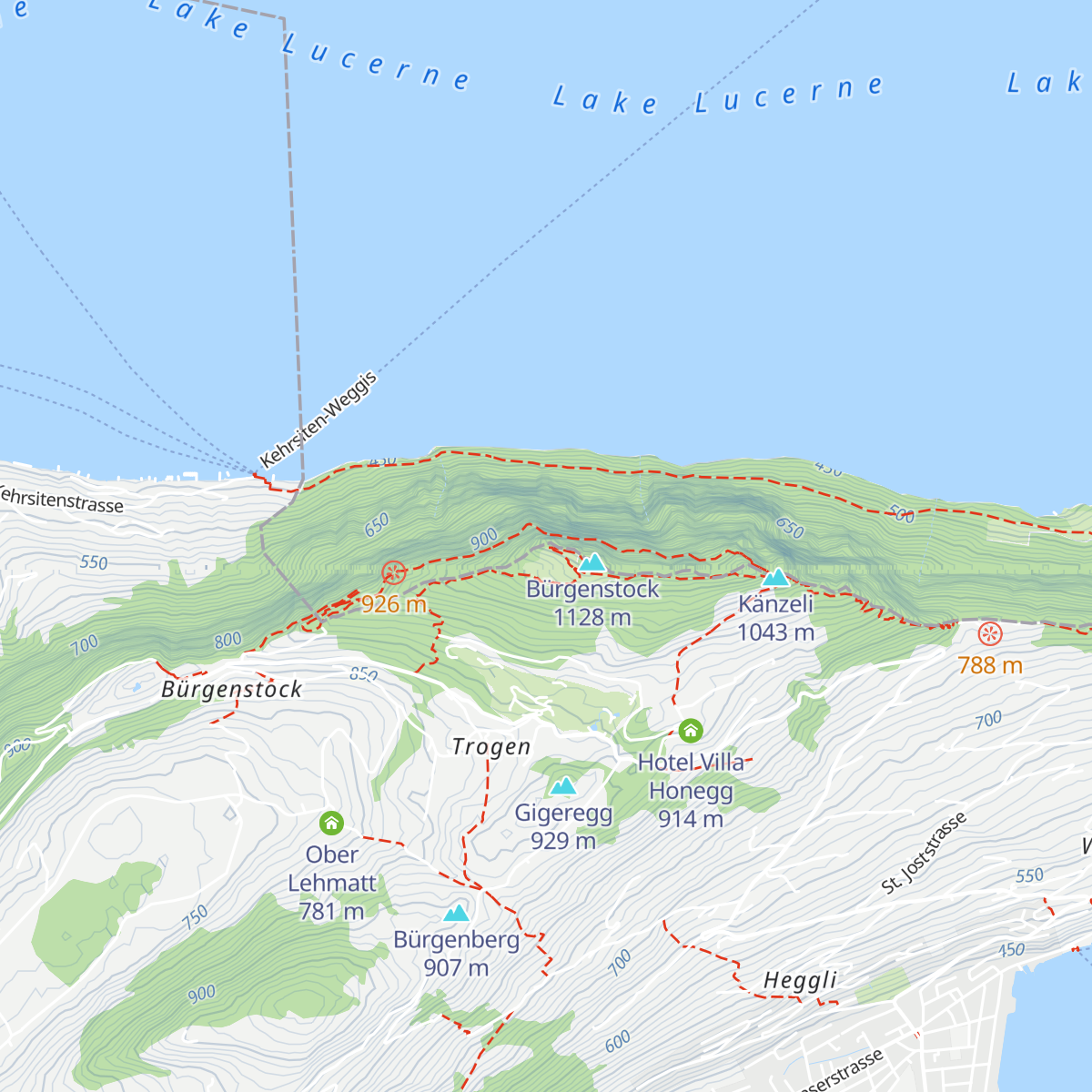 Bergrestaurant Hammetschwand map