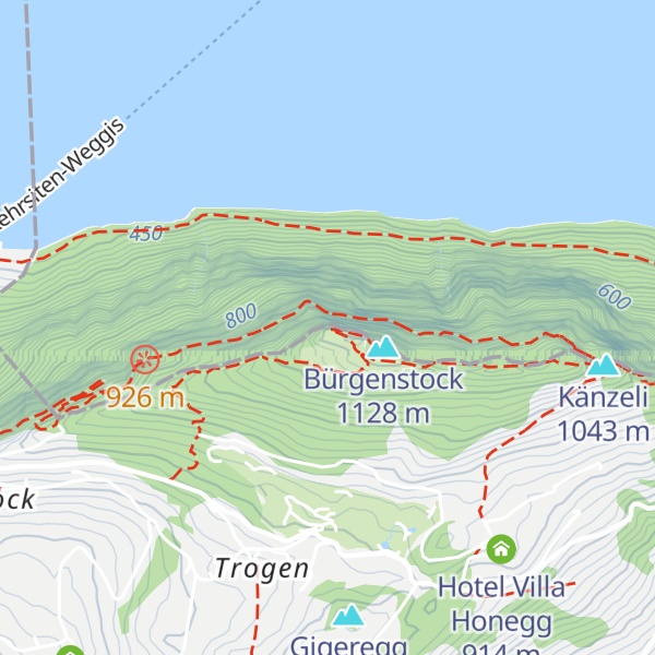 Map of Bergrestaurant Hammetschwand