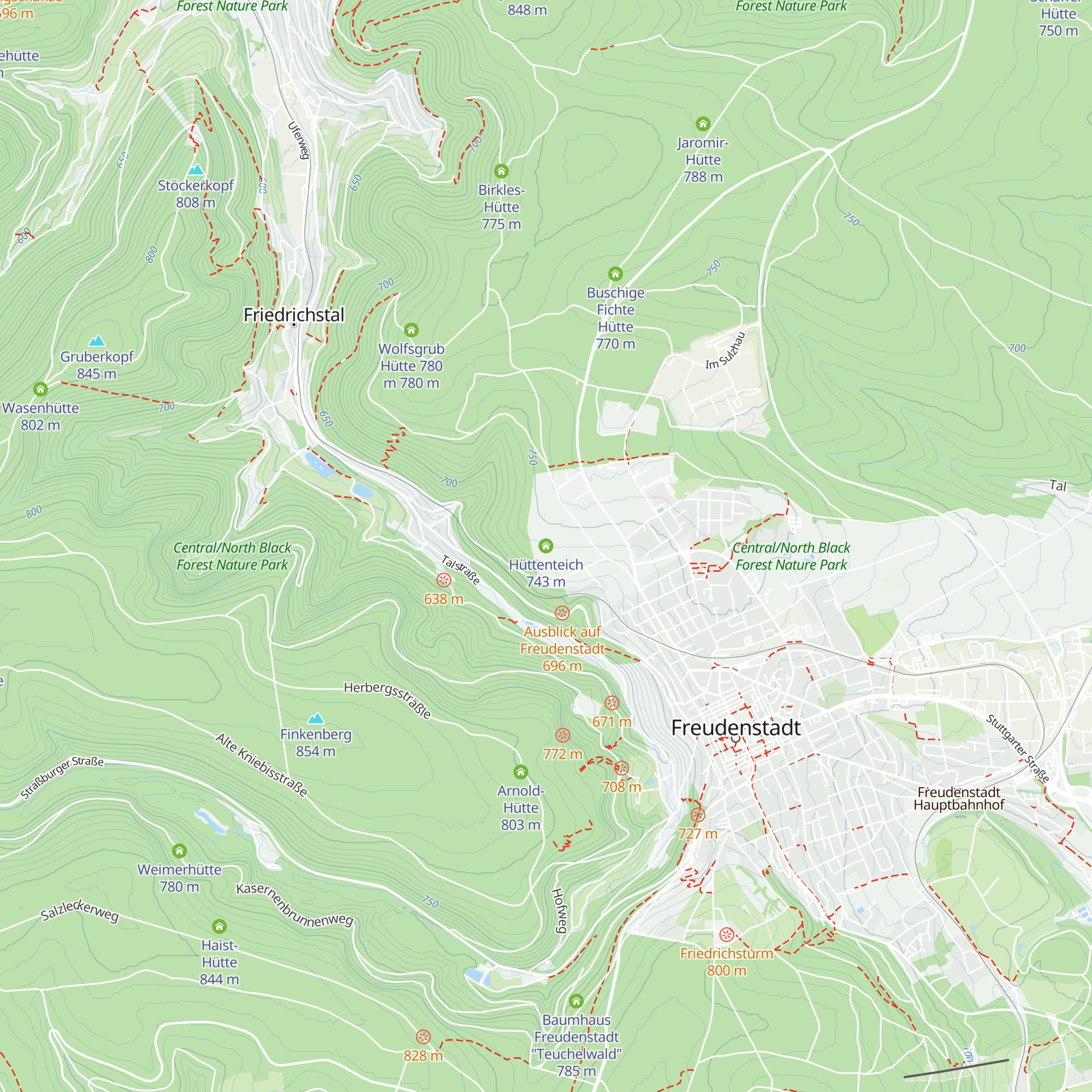 Hüttenteich map