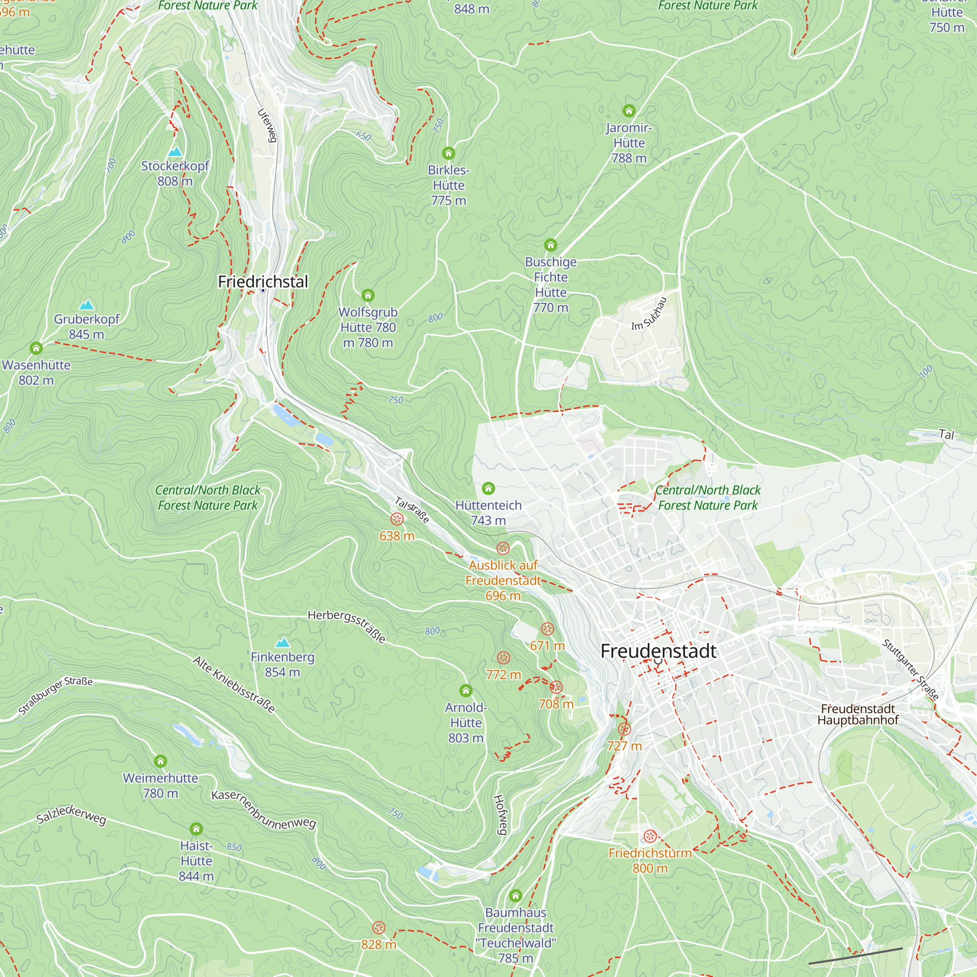 Hüttenteich map