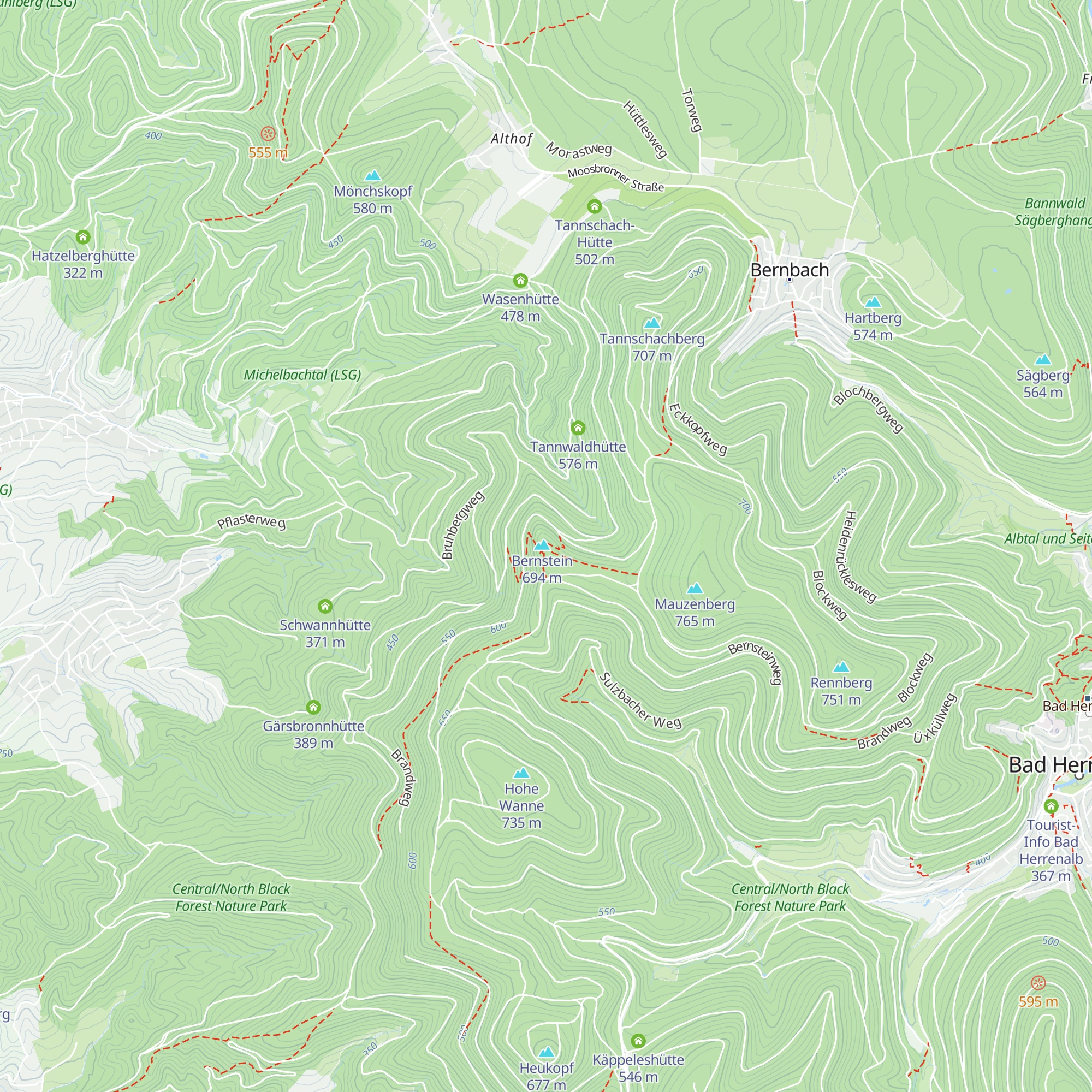 Bernsteinhütte map