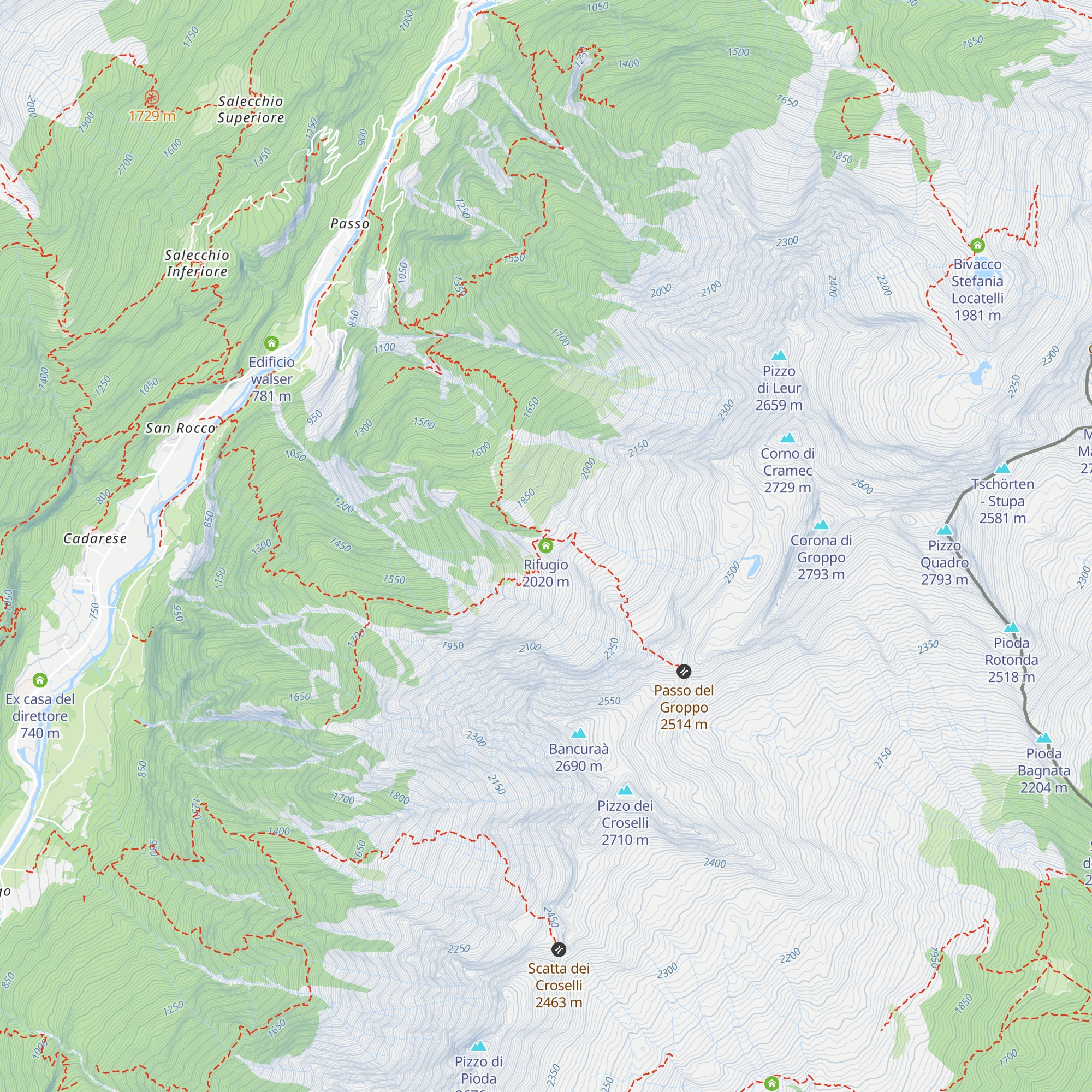 Rifugio map