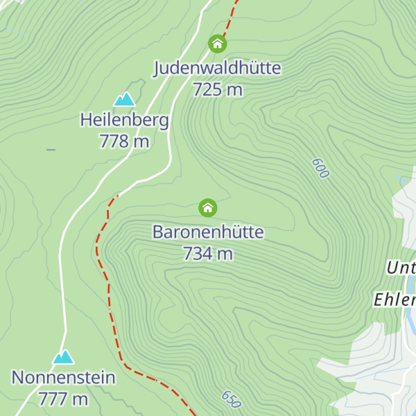 Map of Baronenhütte