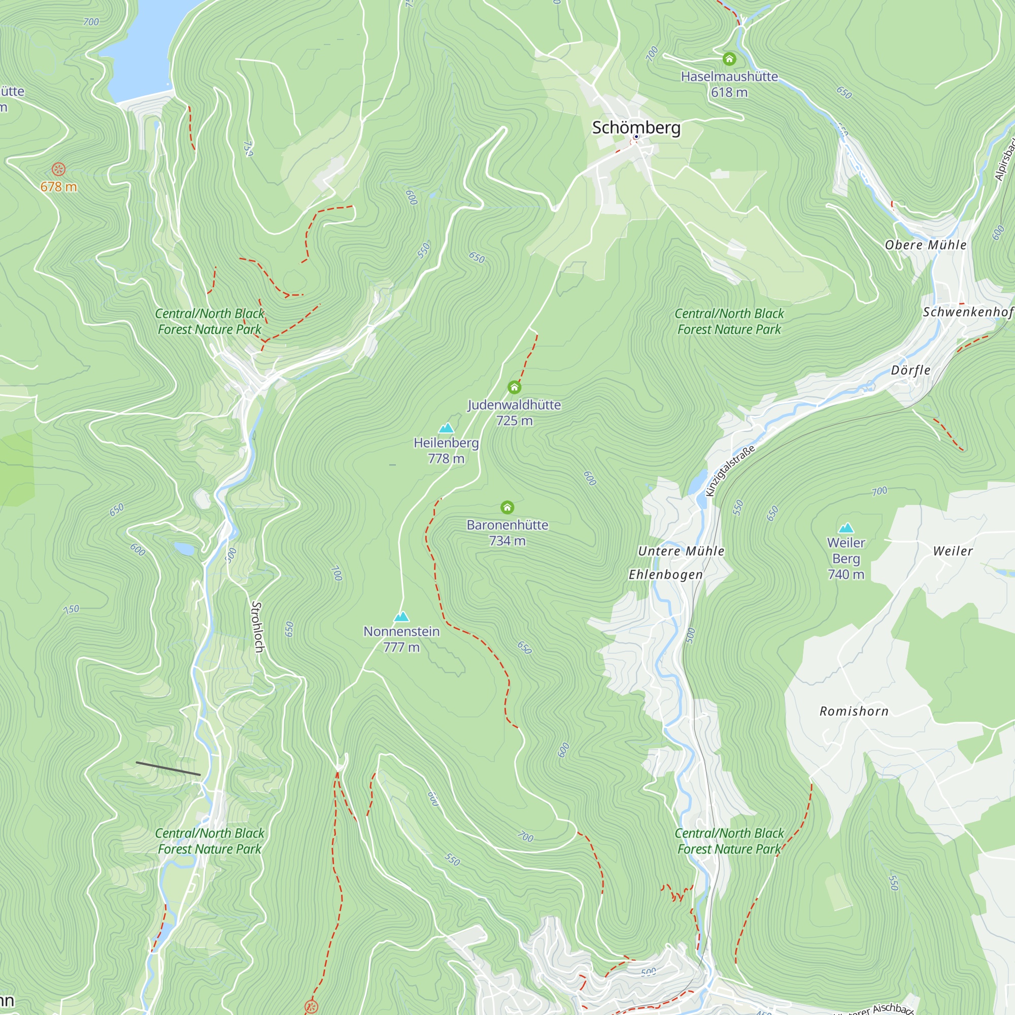 Baronenhütte map