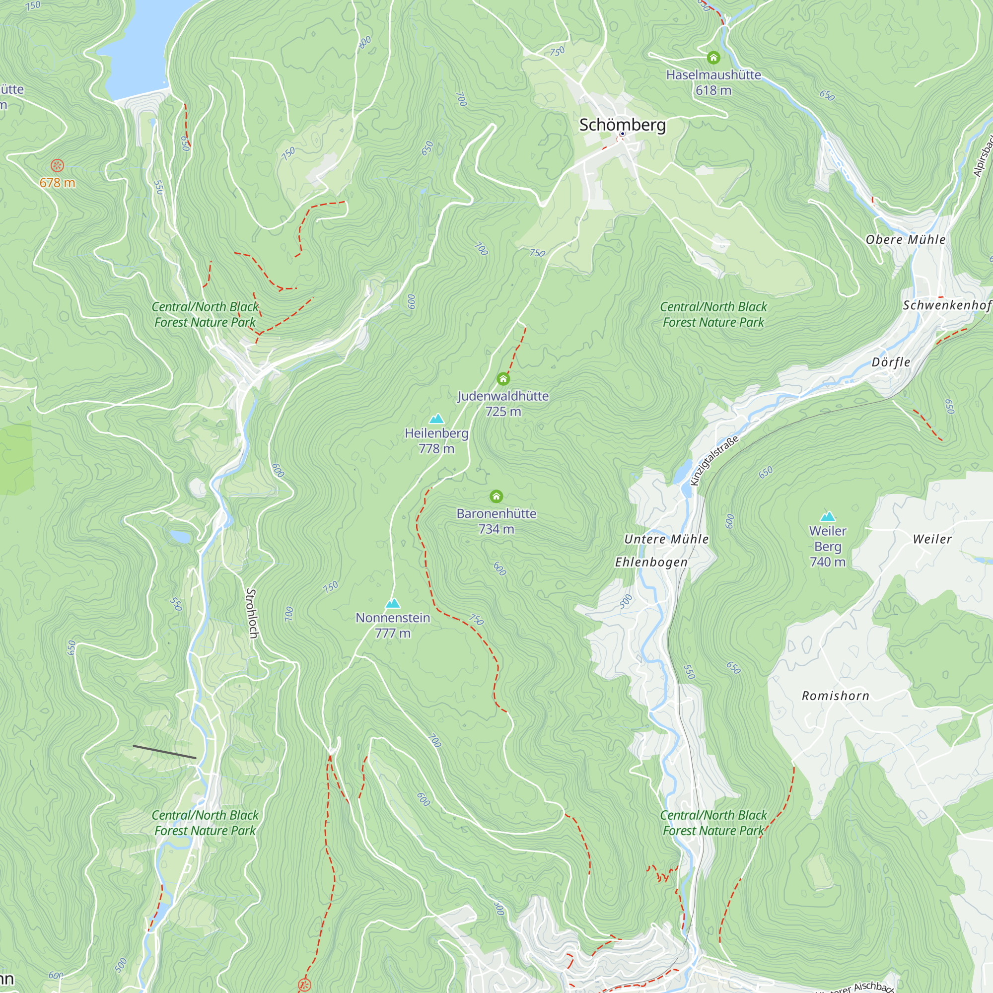 Baronenhütte map