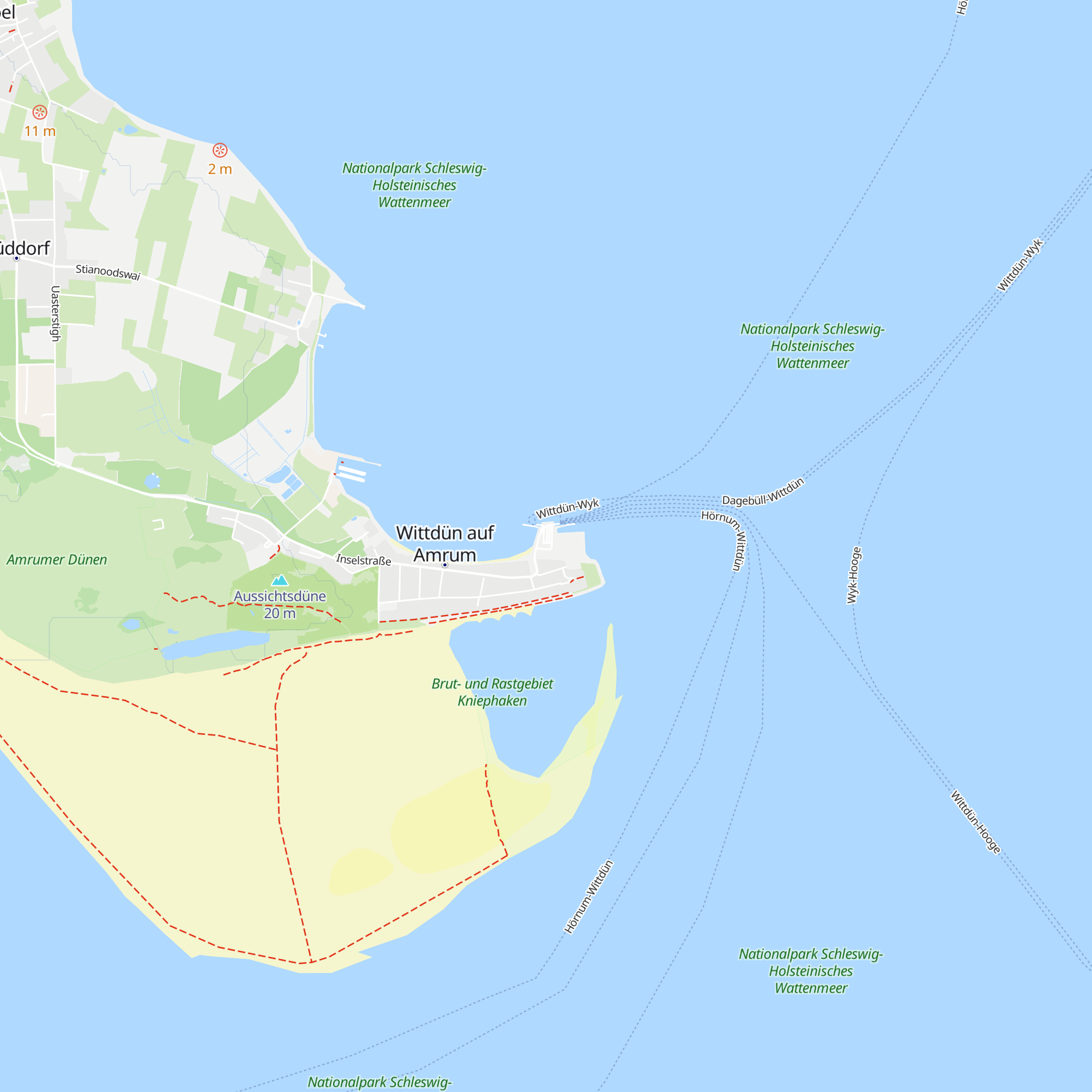 Tourist-Information AmrumTouristik Wittdün map