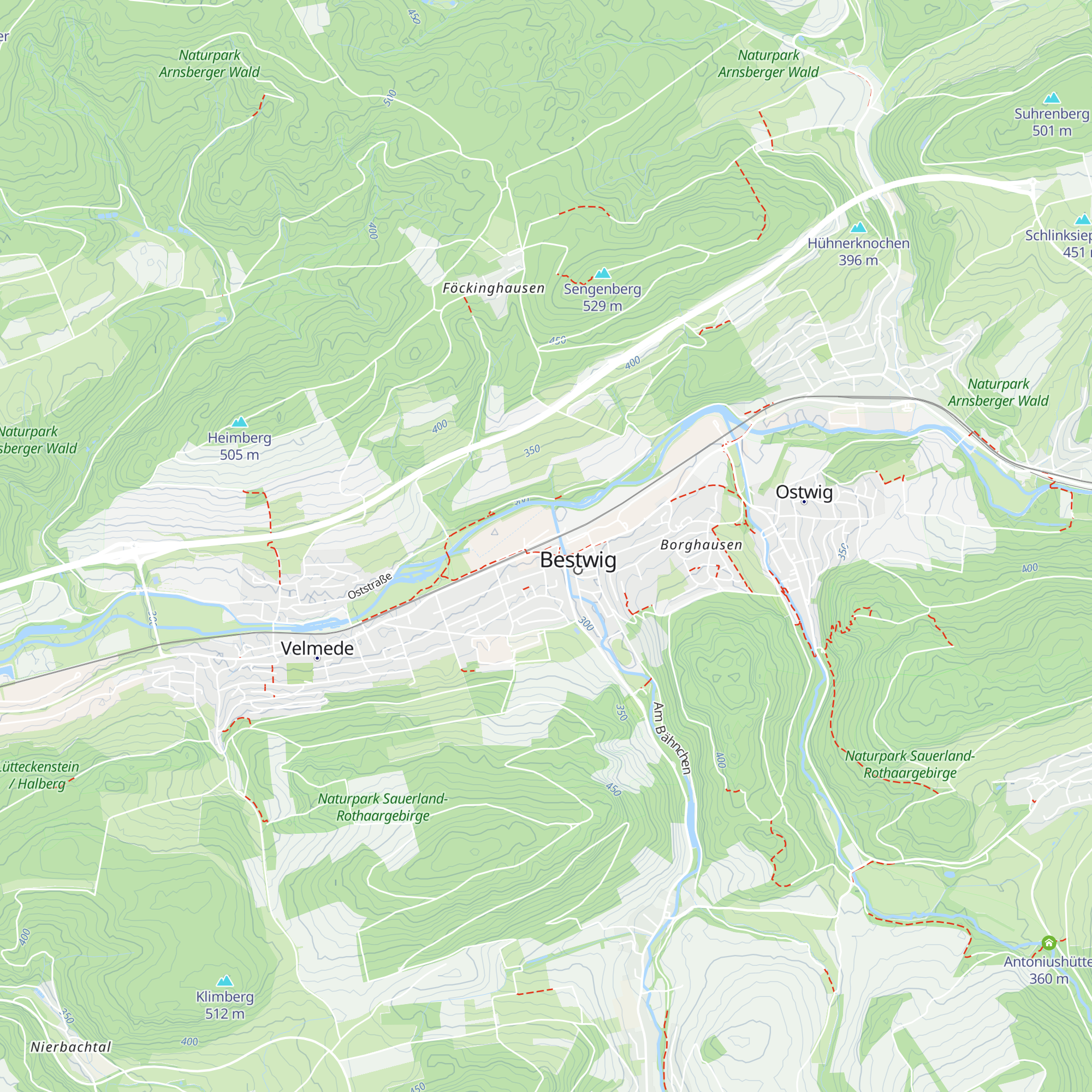 Tourismusbüro Bestwig map