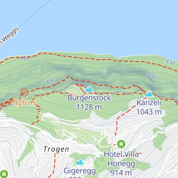 Map of Bürgenstock