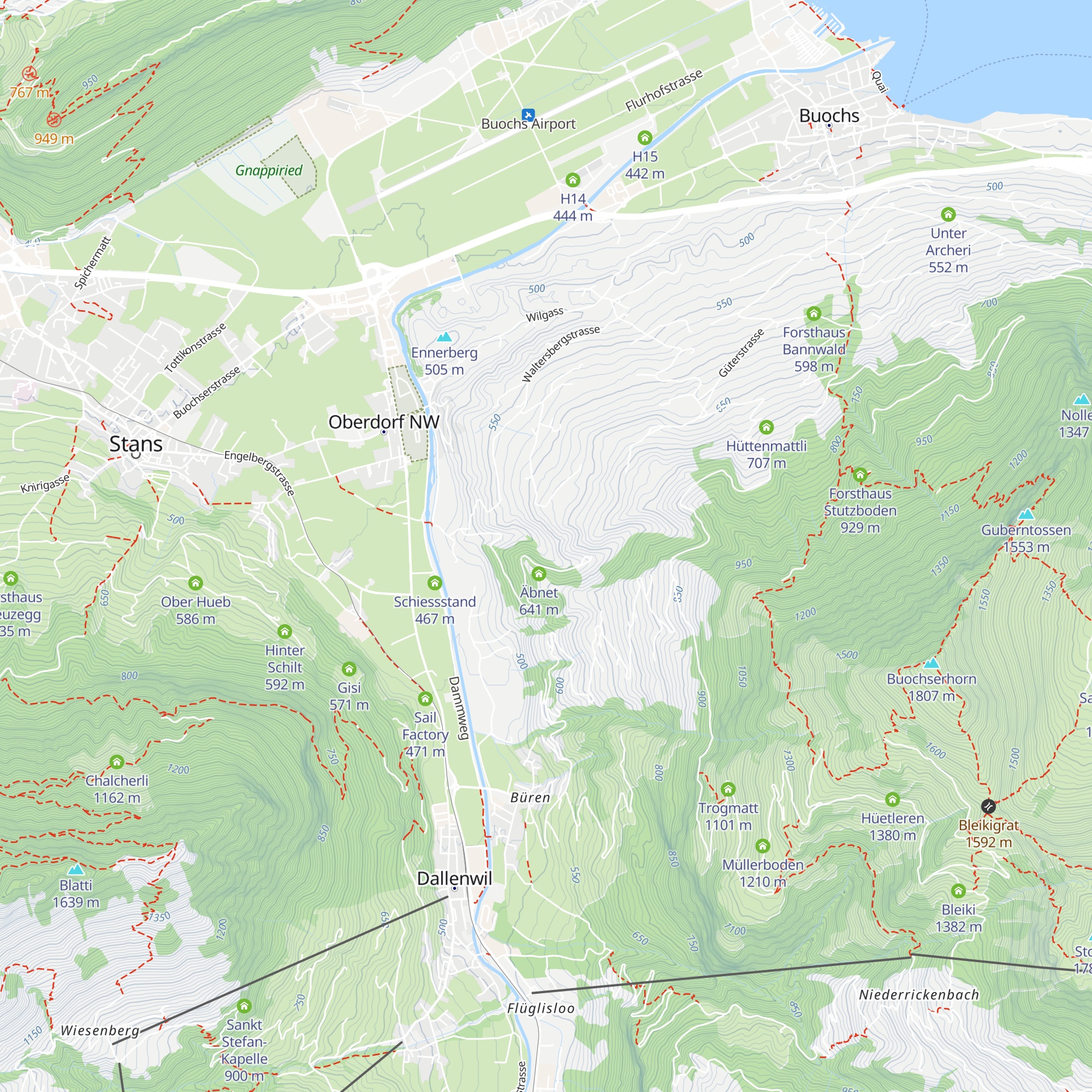 Mittelteuftal map