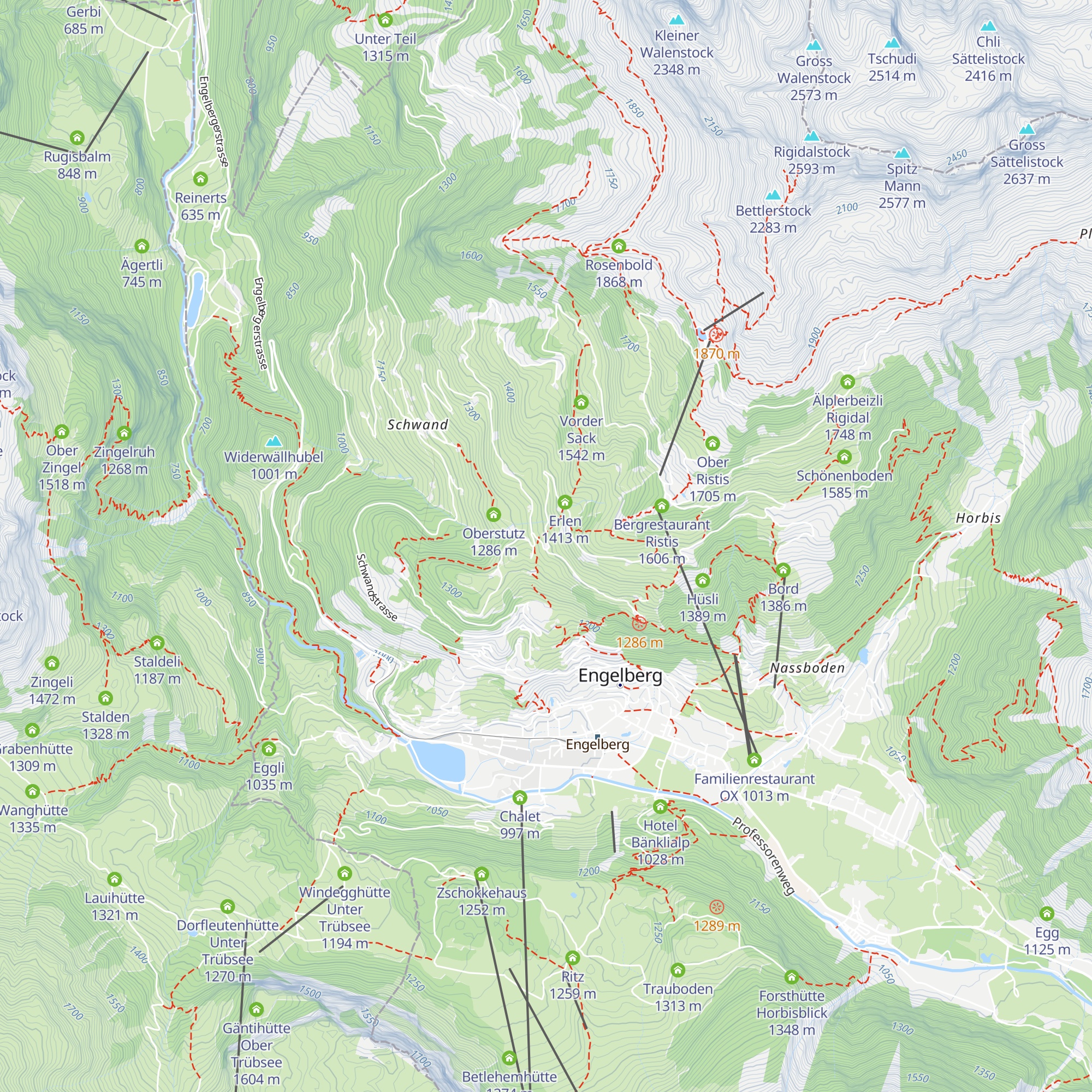 Oberestes Bergli map