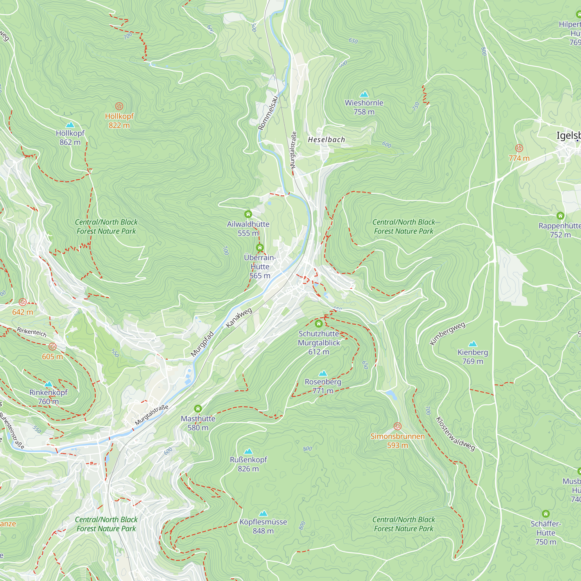 Tourist-Information Klosterreichenbach map