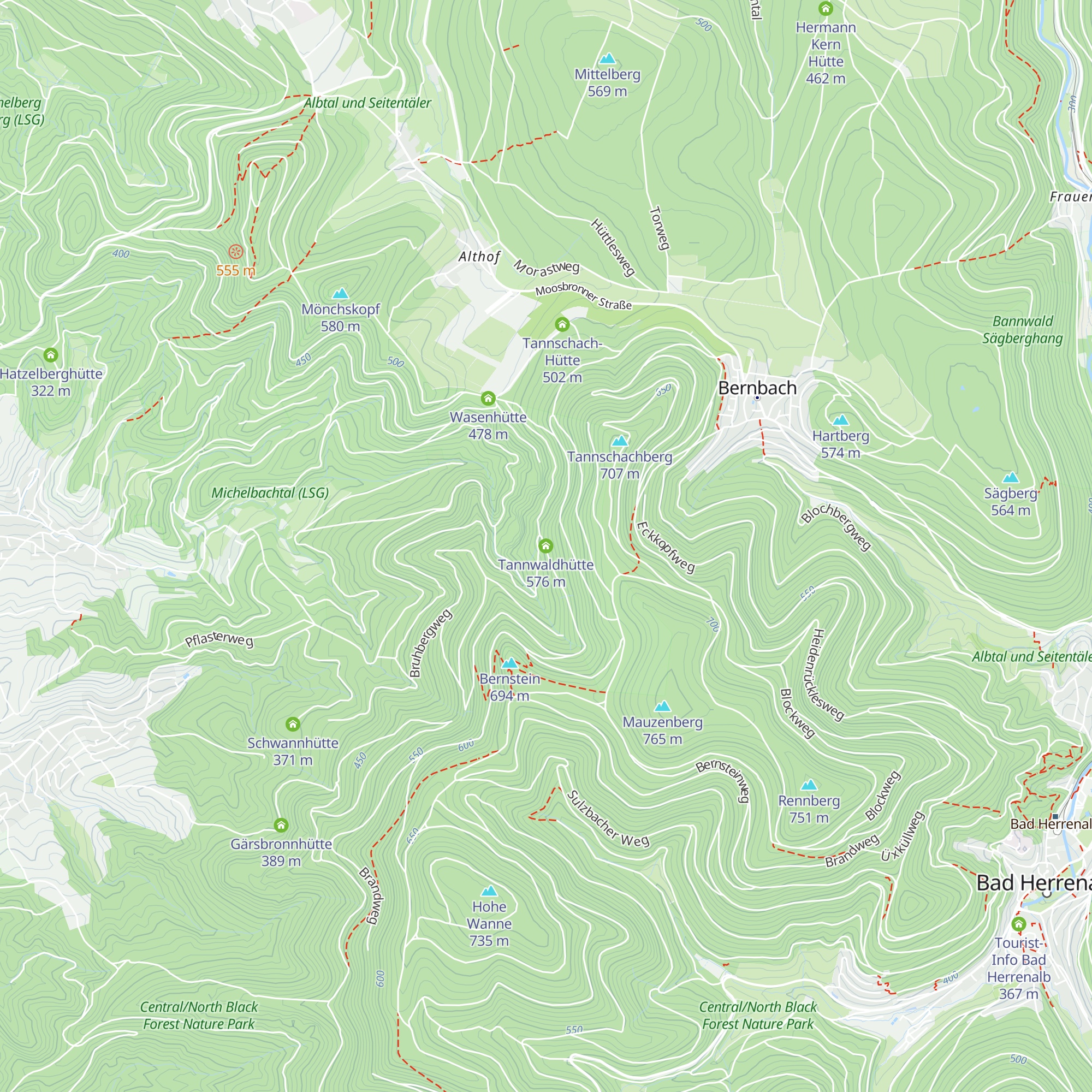 Tannwaldhütte map