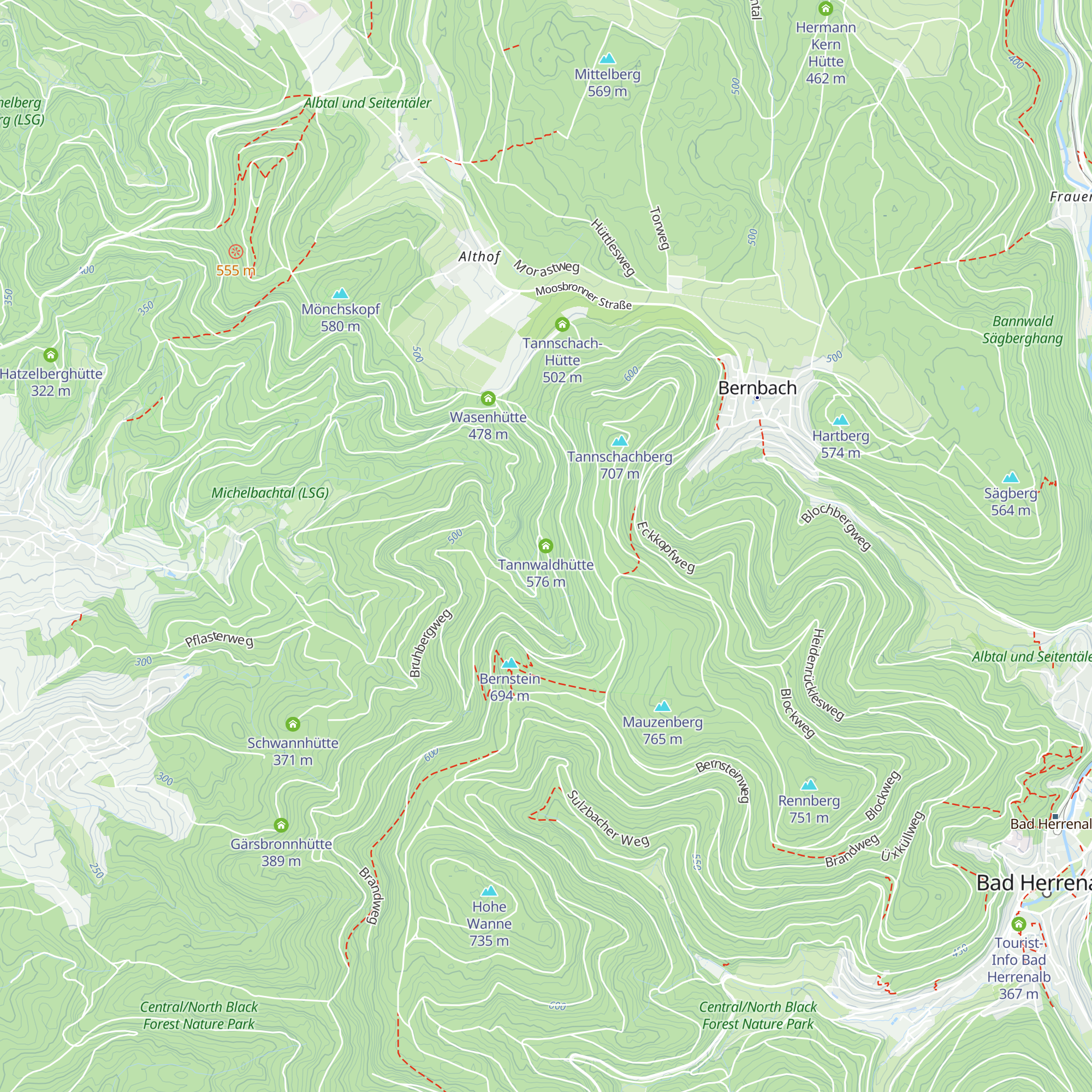 Tannwaldhütte map