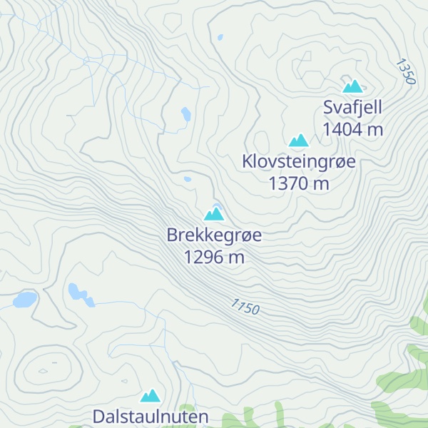 Map of Brekkegrøe